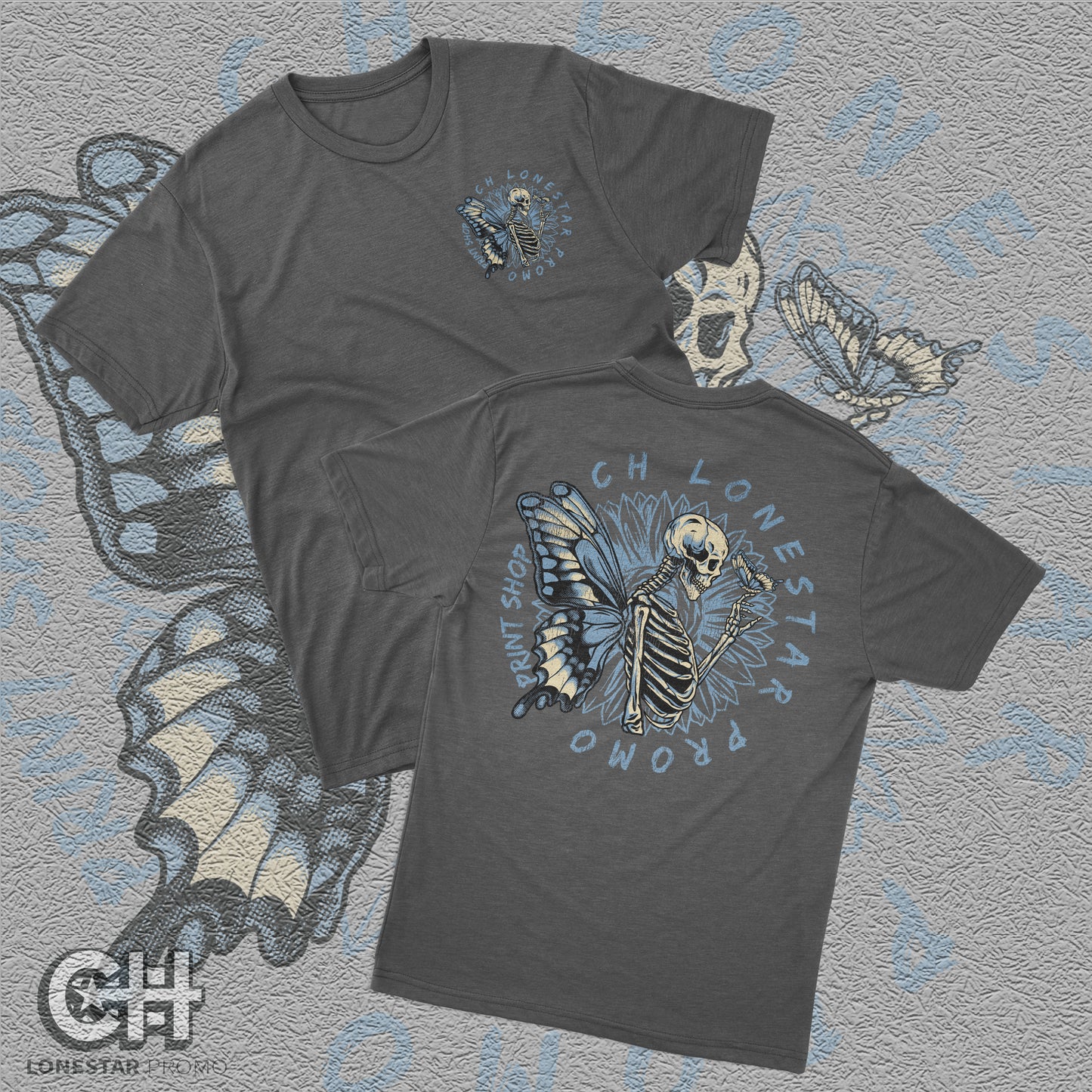 CH Butterfly Skull T-Shirt
