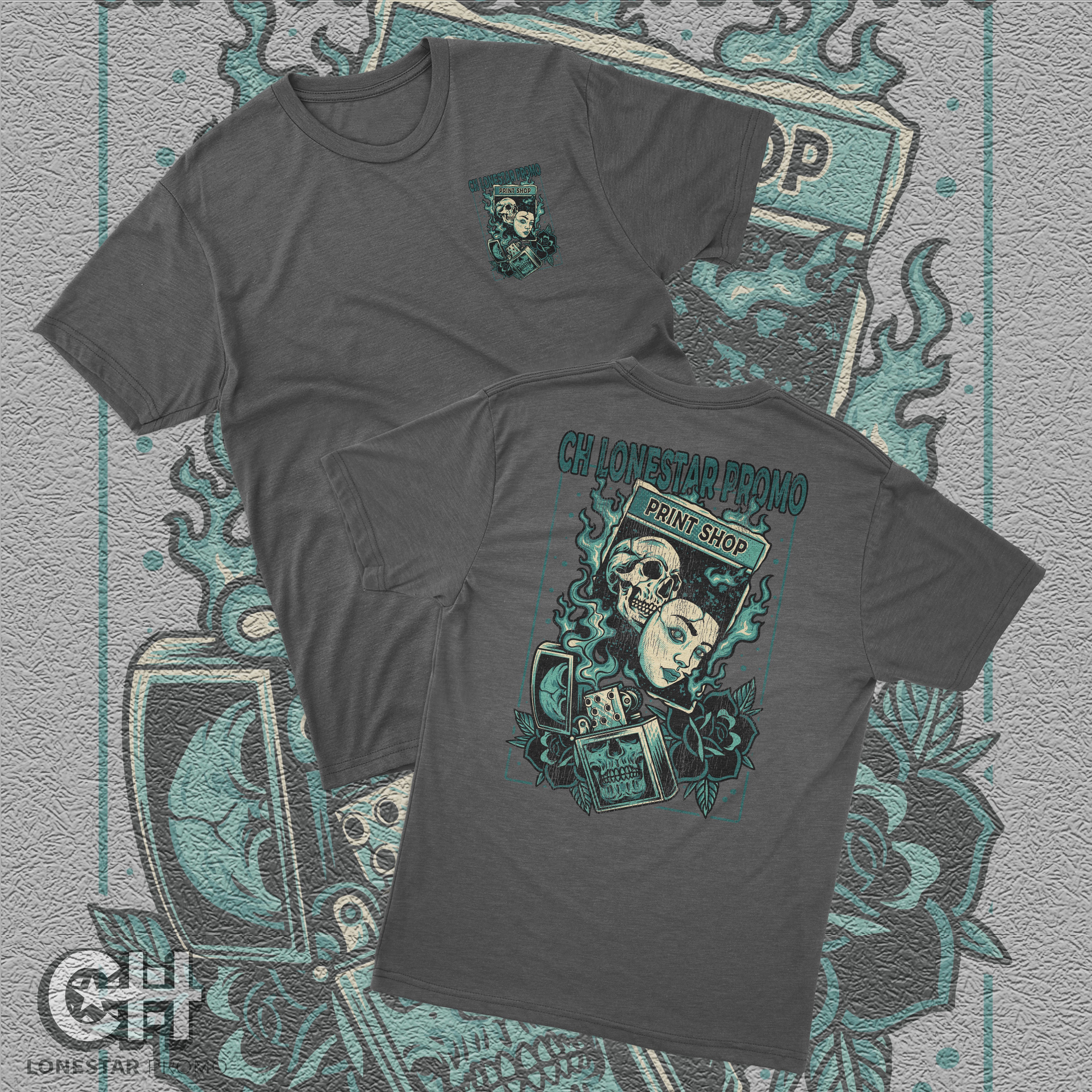 CH Skull Lighter T-Shirt - CH Lonestar Promo