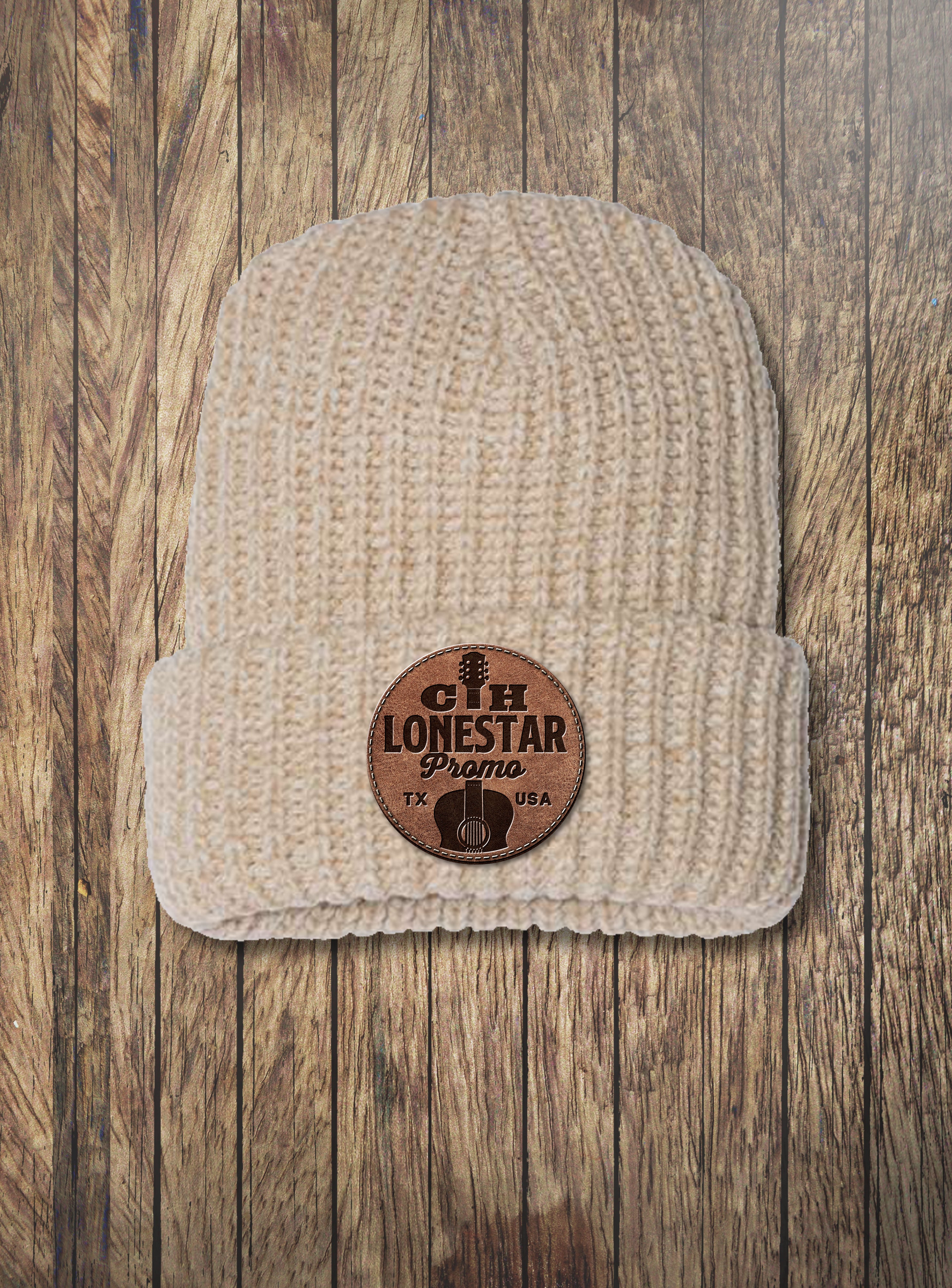 CH Leather Patch Beanie - CH Lonestar Promo