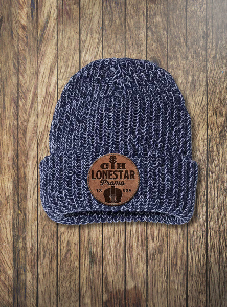 CH Leather Patch Beanie