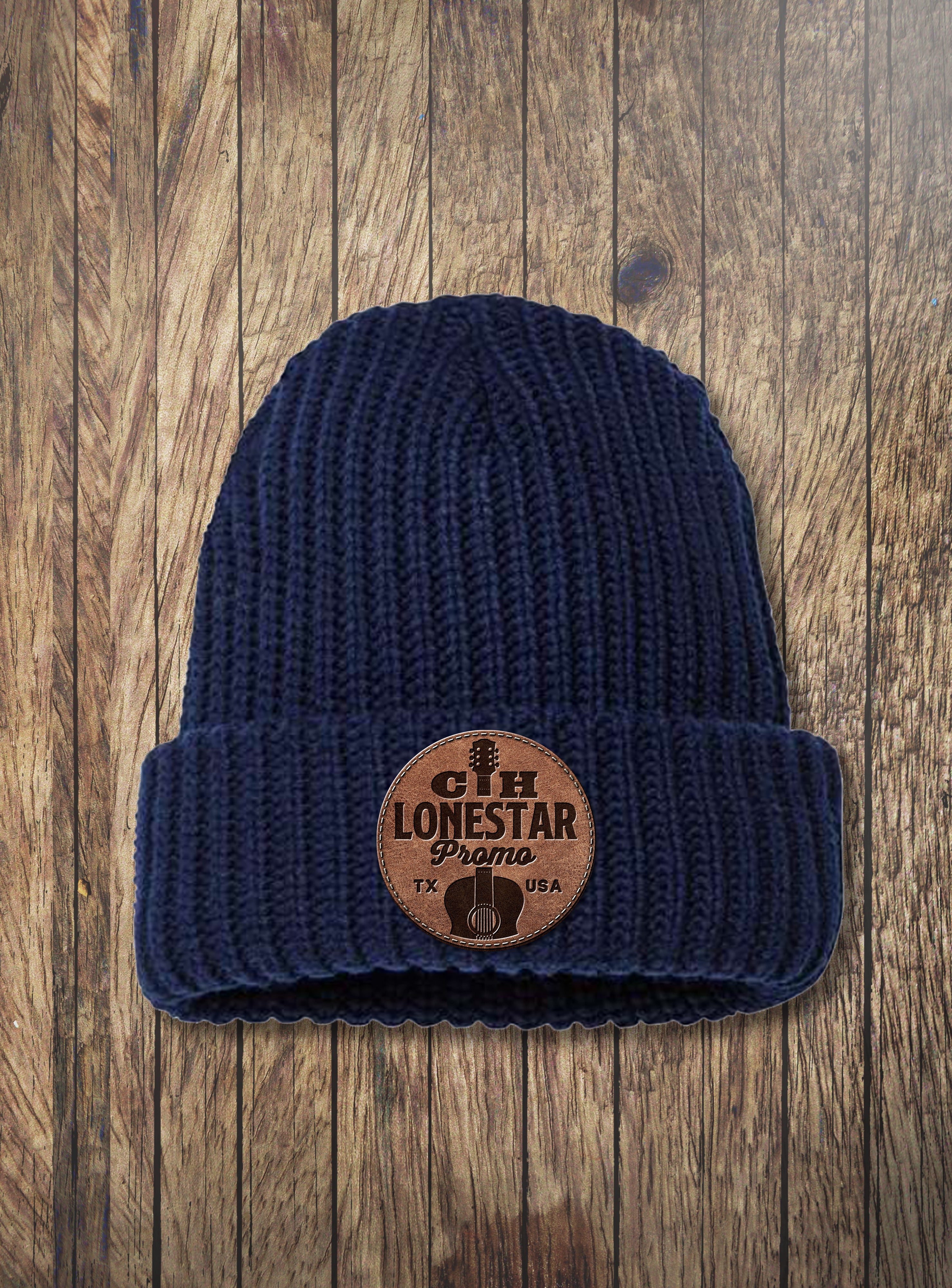 CH Leather Patch Beanie - CH Lonestar Promo