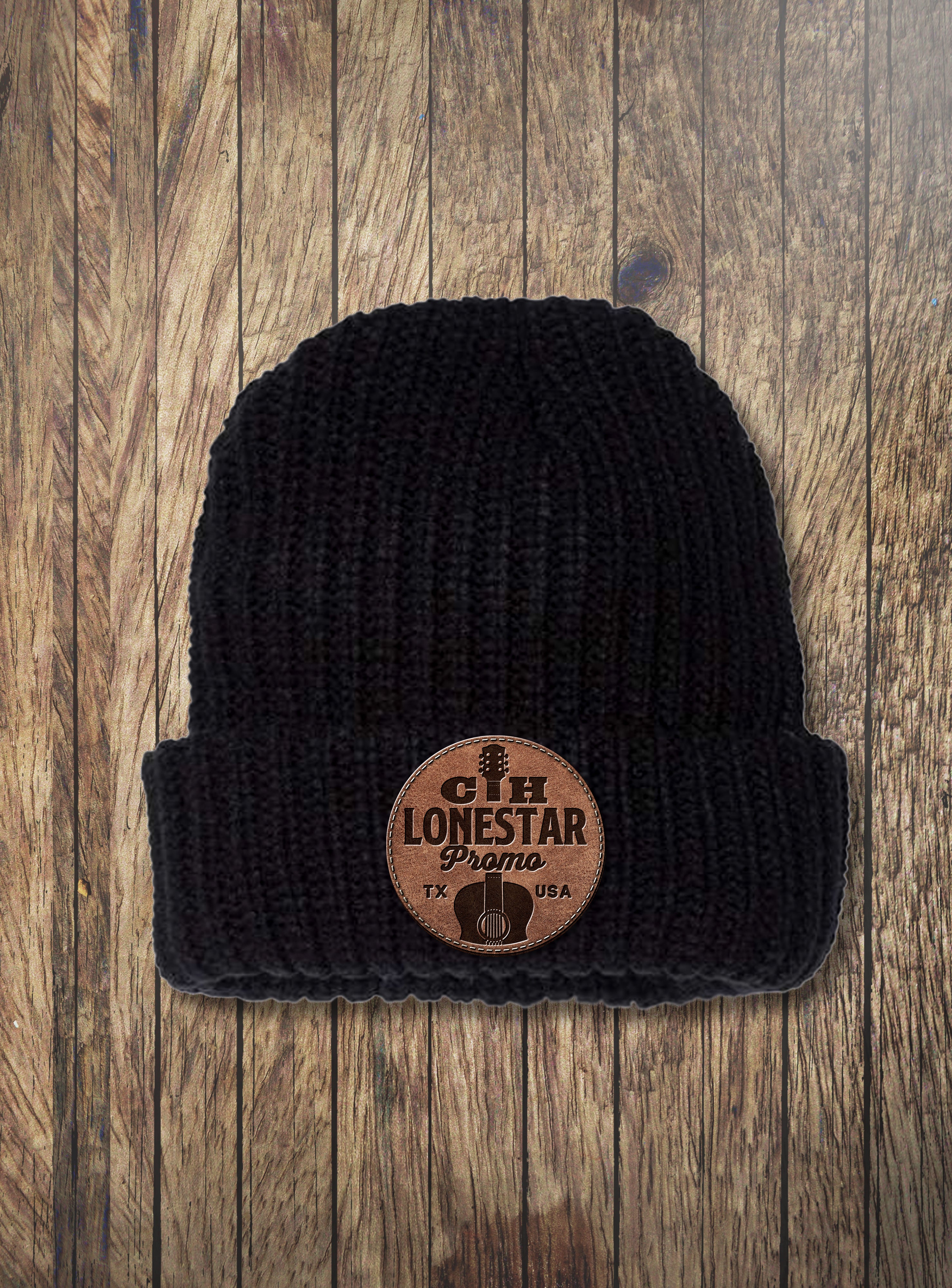 CH Leather Patch Beanie - CH Lonestar Promo